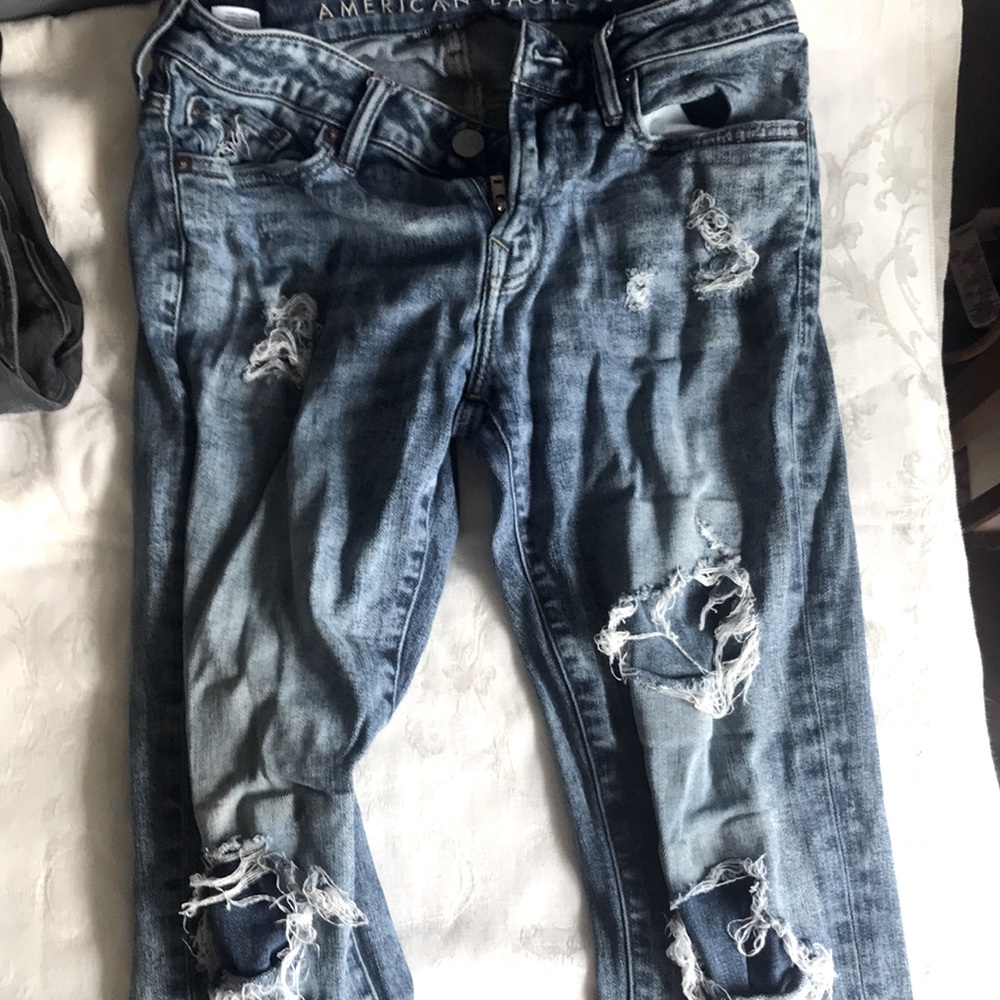 Good condition- 30x34 ripped skinny jeans